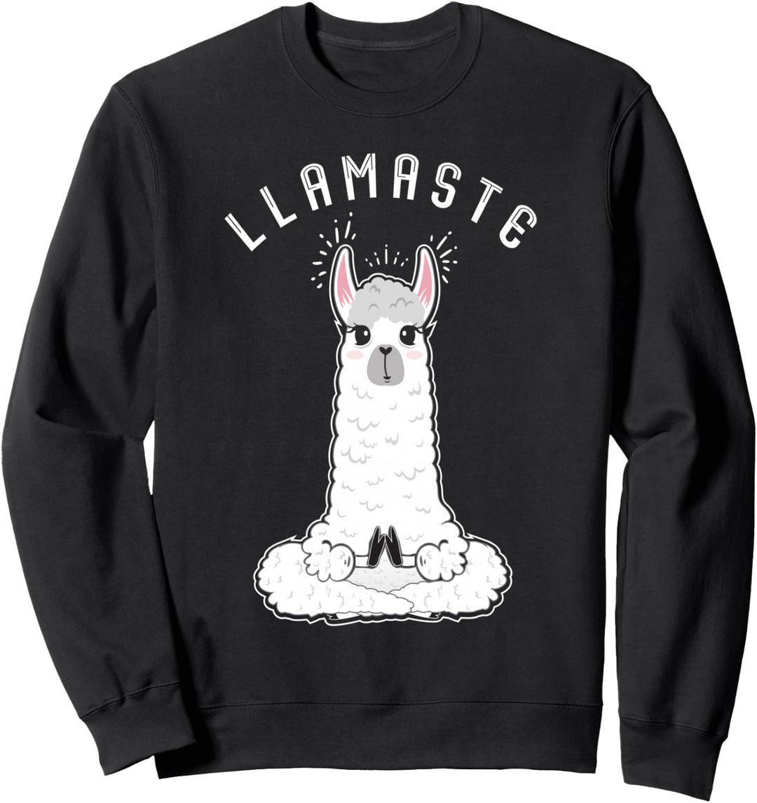 Llamaste Lama Namaste Yoga Llama Sweatshirt