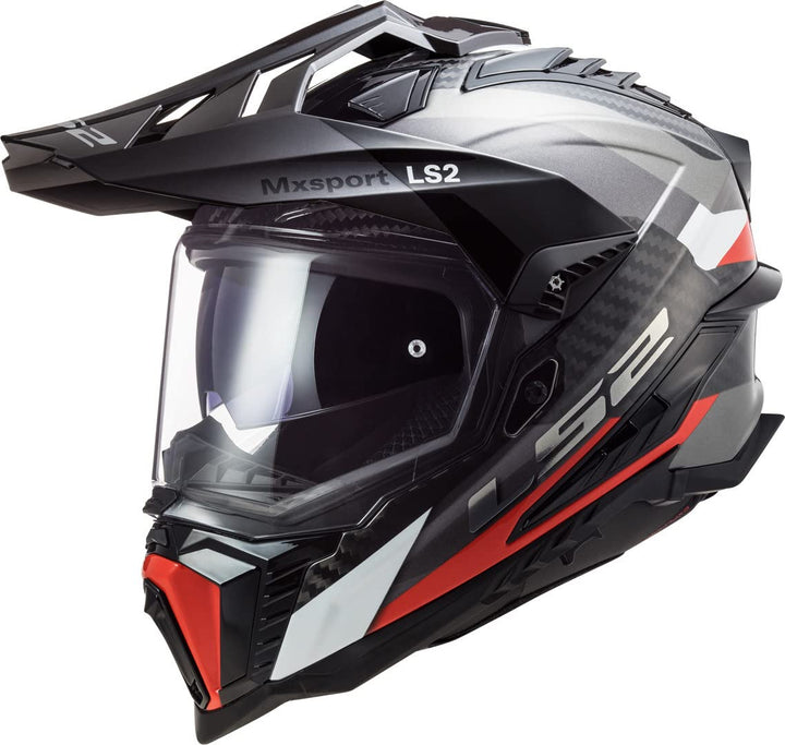 LS2, Crosshelme motorrad Explorer Frontier titanium red 06, XXXL