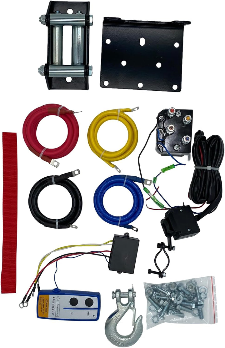 Berger + Schröter 31767 Profi-Seilwinde, 12 V, Stahlseil