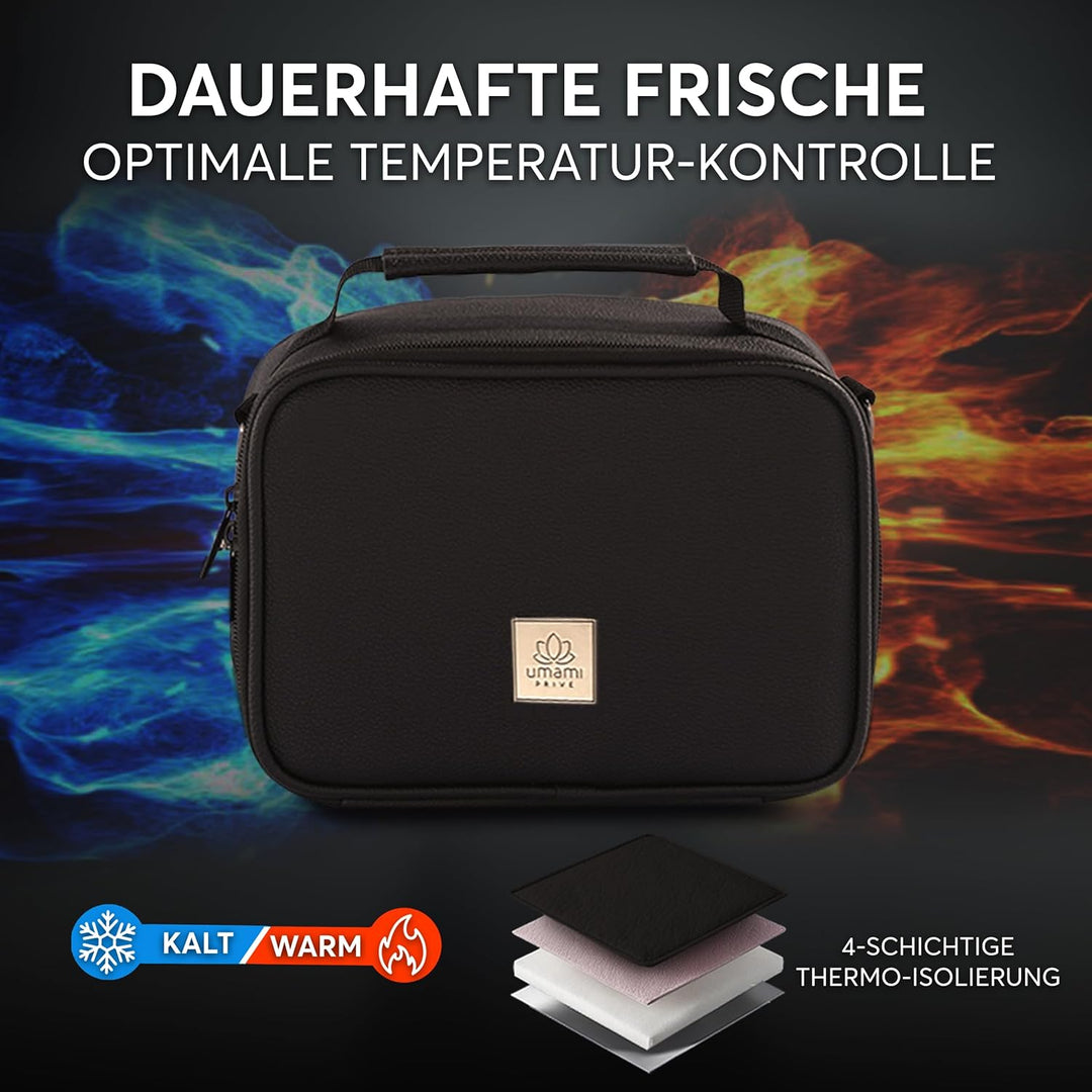 Umami Premium Kühltasche Klein 4L, Lunchbag für Arbeit, Reisen, Büro, Picknick, Mini-Lunchbag Isolie