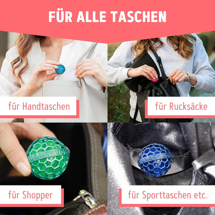 Sauberkugel® Taschenreiniger (3er Set Springfield Collection) – Wiederverwendbare Taschenreiniger Sa