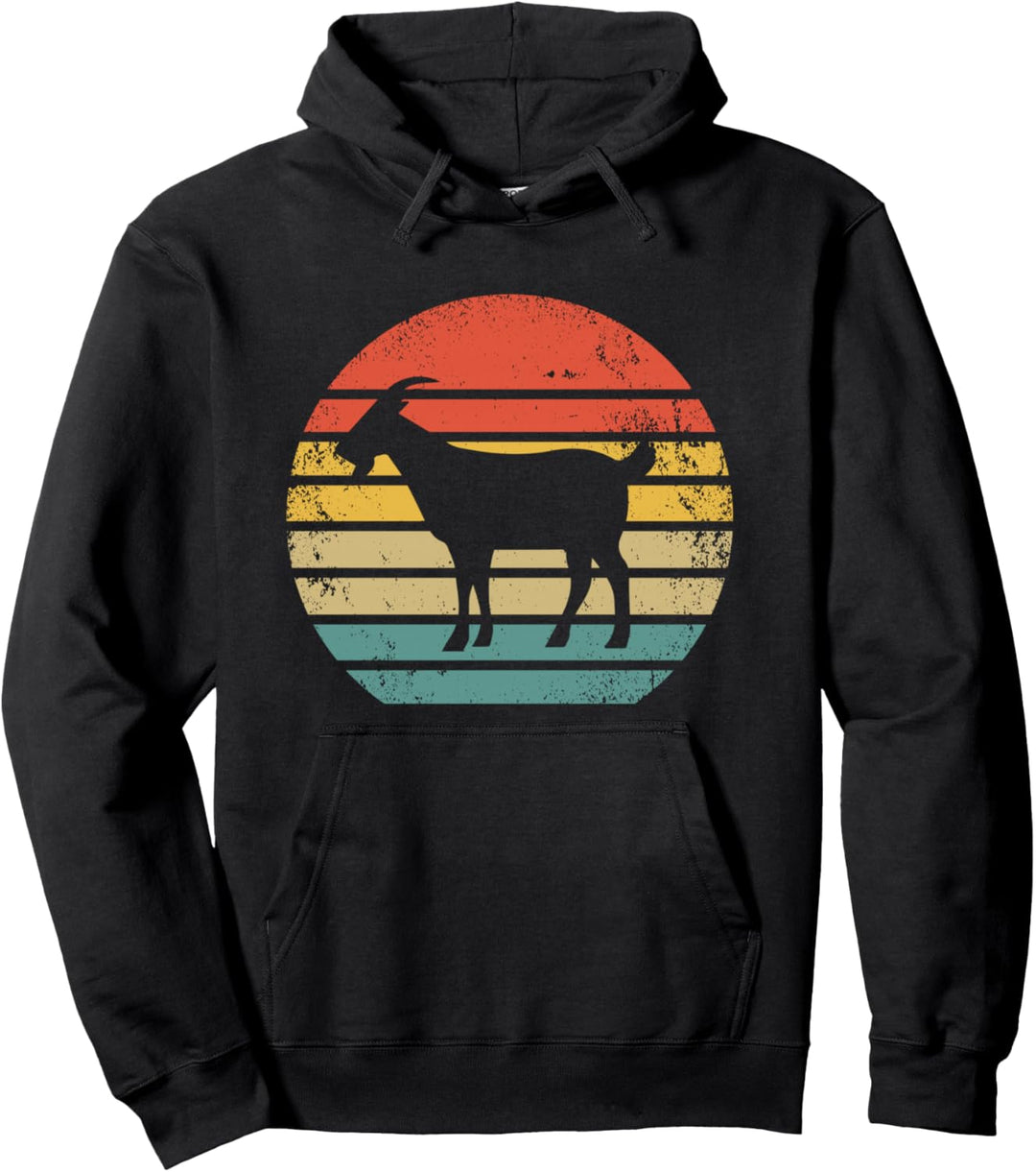 Retro Ziegen Bauer Landwirt Bauernhof - Vintage Hirte Ziege Pullover Hoodie