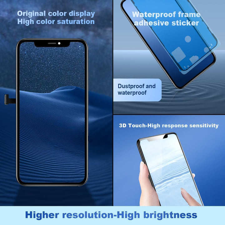 EFaith Ersatzbildschirm für iPhone 11, 6,1 Zoll (15,7 cm), Full HD LCD, Touchscreen, Digitizer Assem