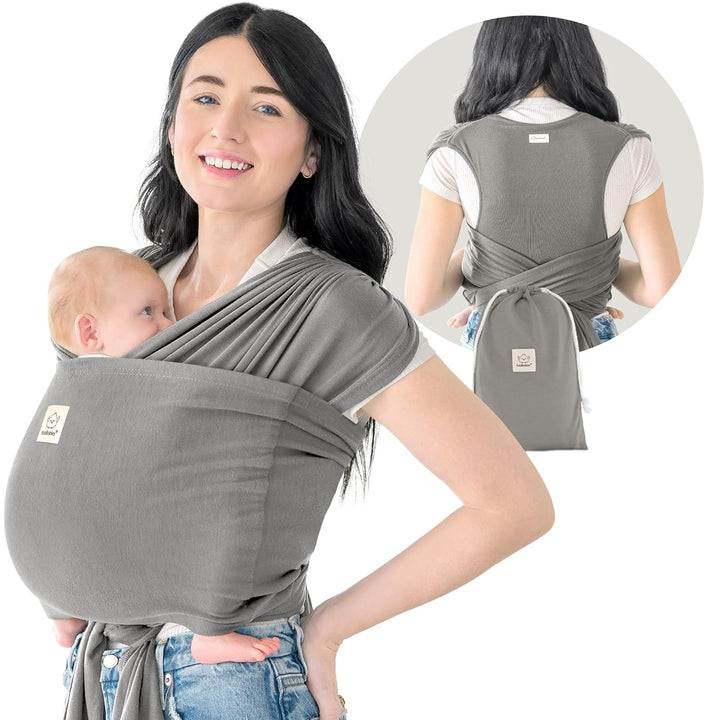 KeaBabies Tragetuch Baby Neugeboren - D-Lite Elastisches Baby Tragetuch Neugeborene, Einfach Anzuzie