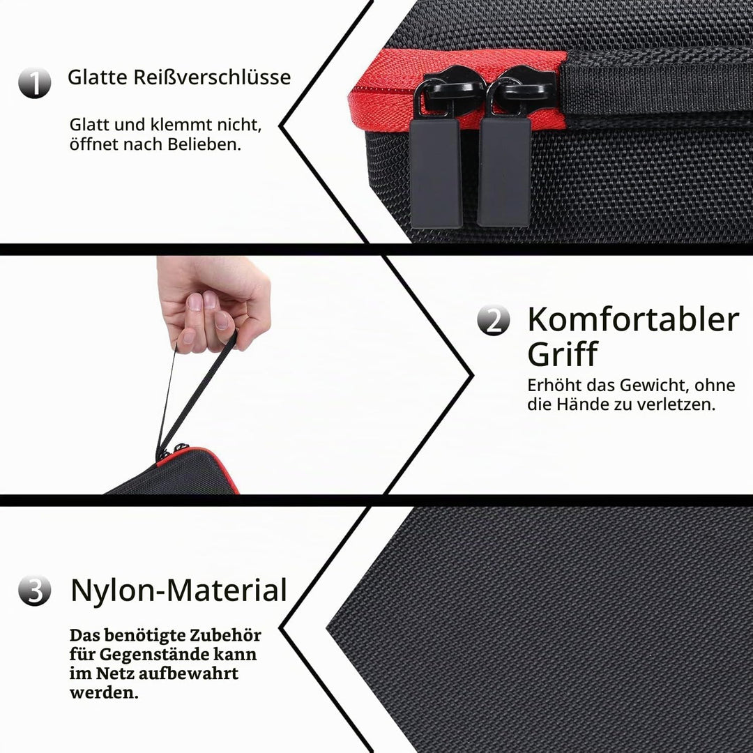 co2CREA Hart Reise Schutz Hülle Etui Tasche für TASCAM Portacaputre X6 Portabler 4+2 Spur High Resol