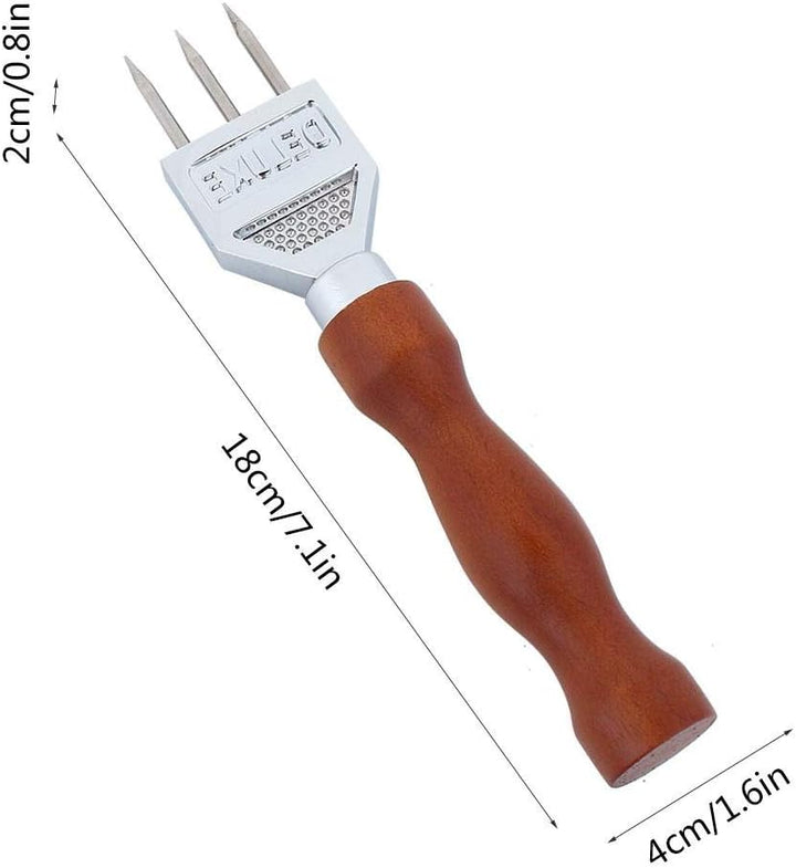 Jeffergarden Eispickel, Eis Meissel Edelstahl EIS Meissel mit Holzgriff Entfernung Pick Crushed Ice