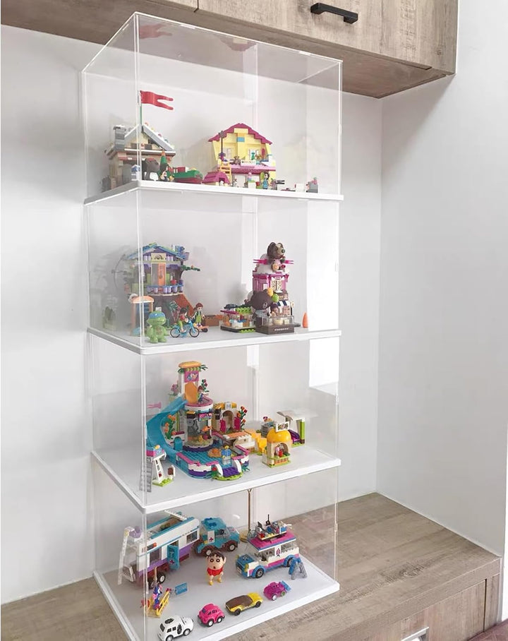 Acryl Vitrine Klar für Lego Actionfiguren Funko Pop Modell Skulptur Transparenter Plexiglas Display
