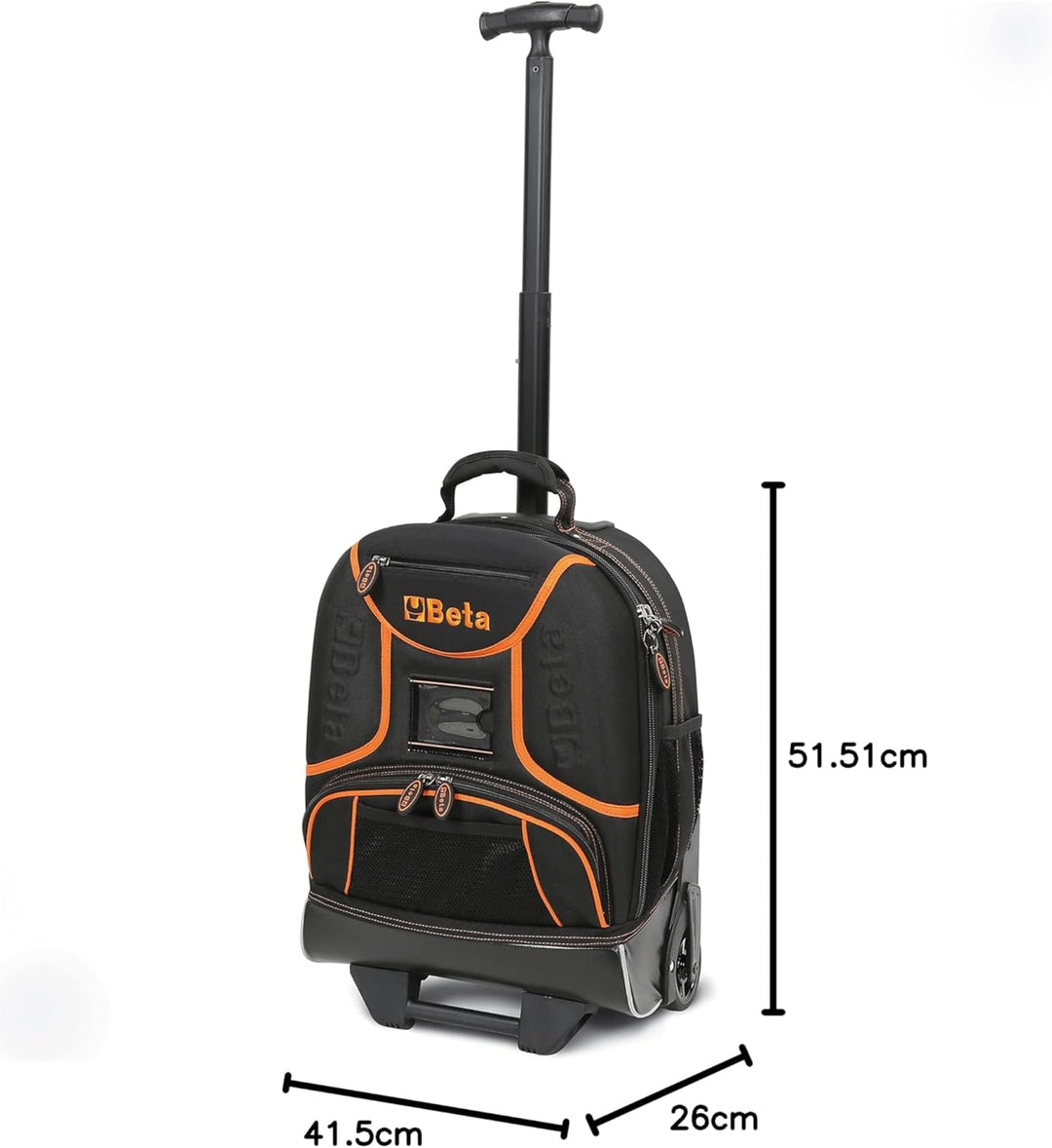 Beta C6T-2106 Werkzeugrucksack aus Hightech-Gewebe Werkzeugtasche (Rollen, Teleskopgriff, 2 herausne
