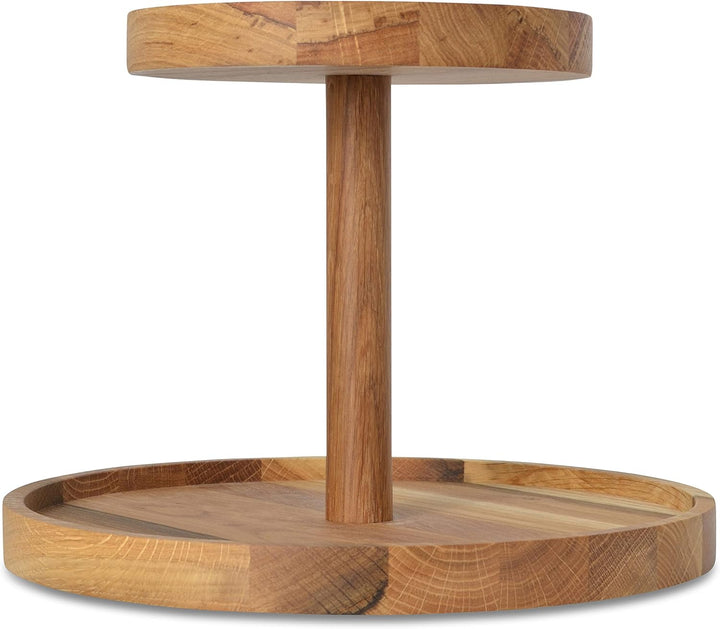 Natuhr Etagere Kuchenplatte - Delight - Servierplatte Käseplatte Obstteller Tortenplatte Eiche Massi