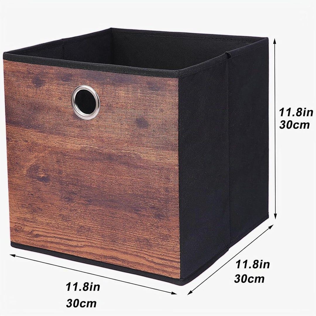 JAKAGO 6 Stück Faltbare Aufbewahrungsbox 30 x 30 x 30 cm Stoff Aufbewahrungswürfel Faltbox für Kalla