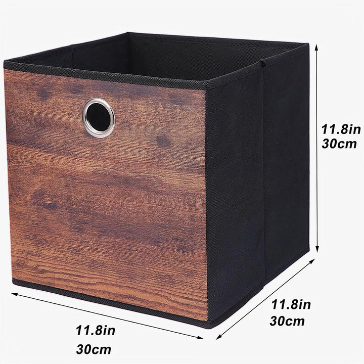 JAKAGO 6 Stück Faltbare Aufbewahrungsbox 30 x 30 x 30 cm Stoff Aufbewahrungswürfel Faltbox für Kalla