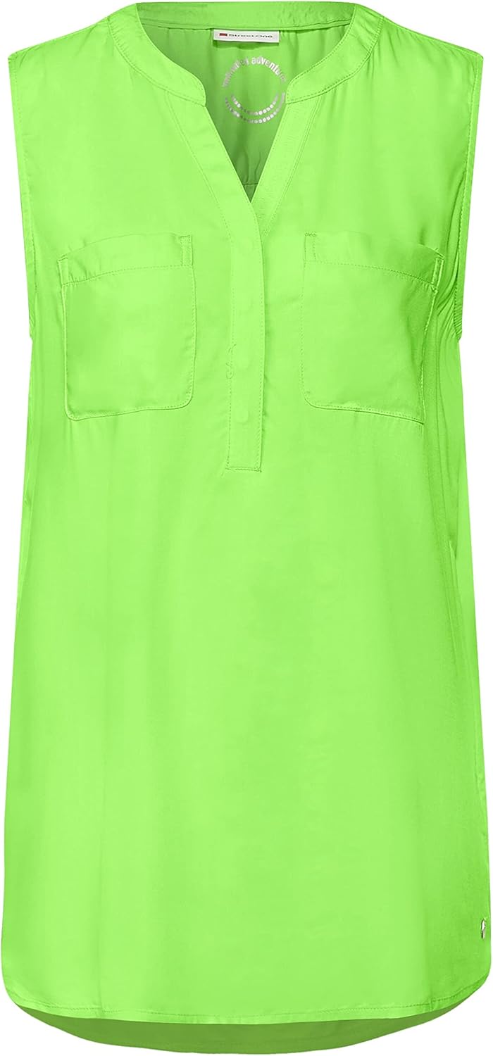 Street One Damen Langes Blusentop, 34 Peppy Green
