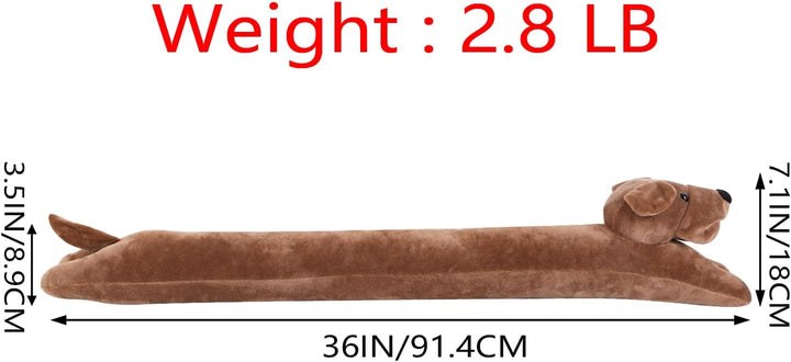 Zugluftstopper für Hunde unter der Tür, strapazierfähig, 1.4 kg, 86.4 cm, dekorativer Stoff, Tür-Zug