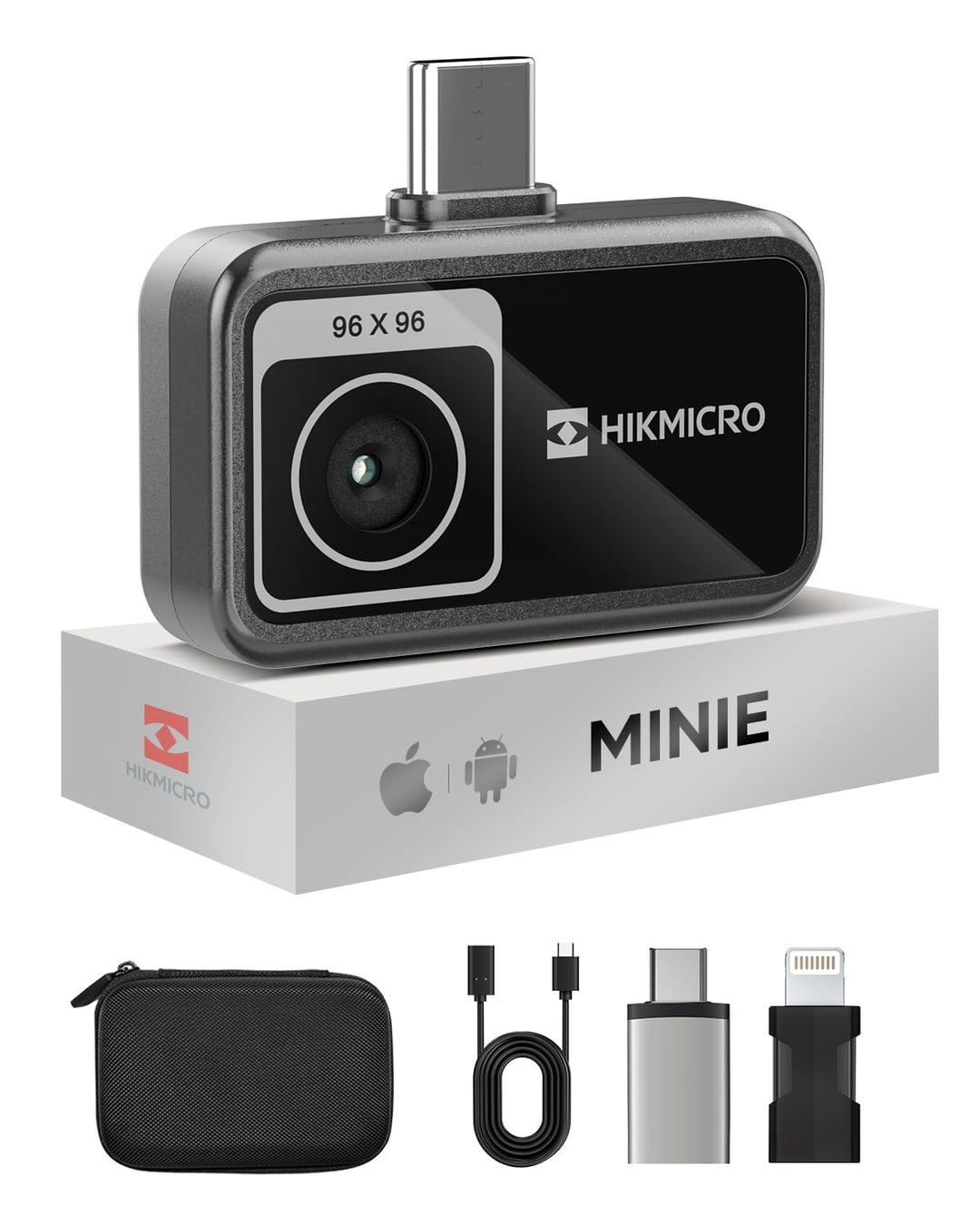 HIKMICRO Minie Wärmebildkamera - iOS/Android, 192×192 SuperIR Bildverbesserung, 25Hz, für Smartphone