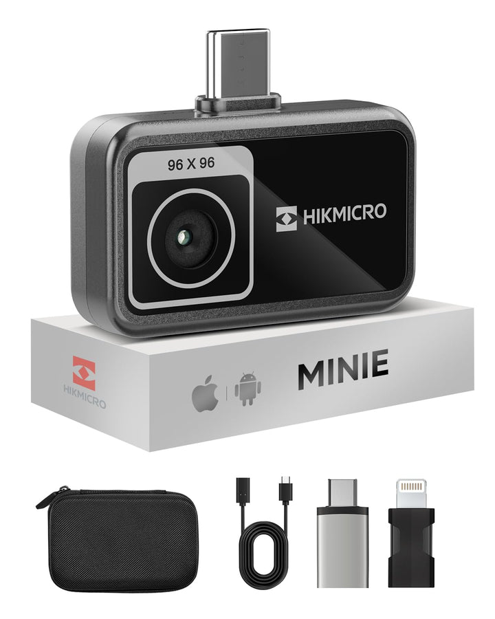 HIKMICRO Minie Wärmebildkamera - iOS/Android, 192×192 SuperIR Bildverbesserung, 25Hz, für Smartphone