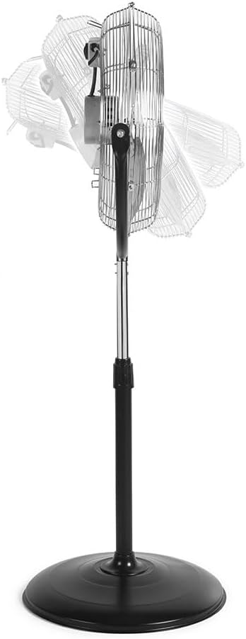 Orbegozo PWS1950 Industrieller Standventilator, 130 W, Schwarz und Silber Propellerdurchmesser: 50 c