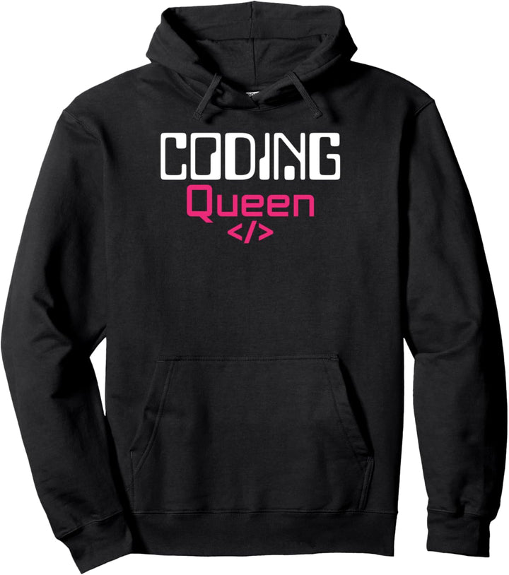 Coding Queen Königin Programmiererin Mädchen Girl Pullover Hoodie