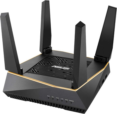 Asus Ai Mesh WLAN System (RT-AX92U, 2in1 Set, WiFi 6 für Mesh-Backbone, WiFi 1-5 für Client-Verbindu