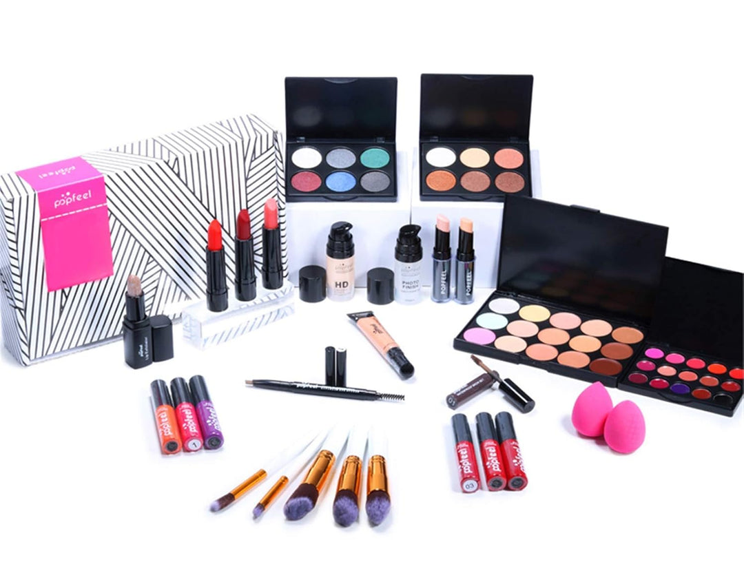 Professionelles Make-up Sets, MKNZOME 26 Stück Schminkkoffer Schminkset Frauen Schminke Set Damen Ma