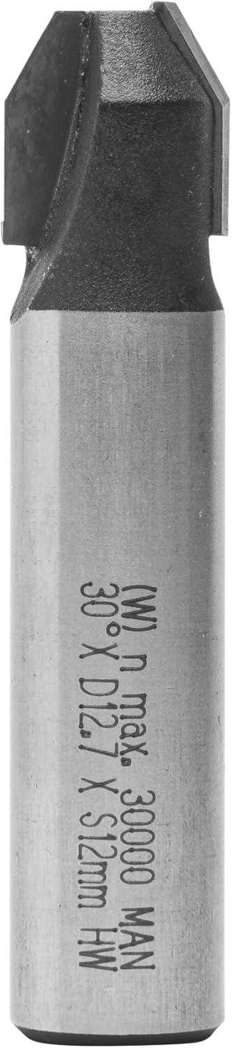 ENT 13682 Fasefräser und Bündigfräser HW, Schaft (S) 12 mm, Durchmesser (D) 12,7 mm, NL 12,7 mm, E 3