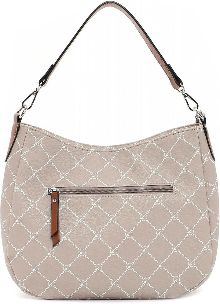 Tamaris Beutel TAS Anastasia 30901 Damen Handtaschen Print taupe 900 Einheitsgrösse Taupe 900, Einhe