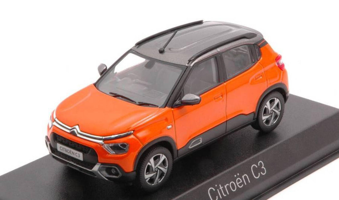 Norev Citroen C3 2021 orange grau Modellauto 1:43