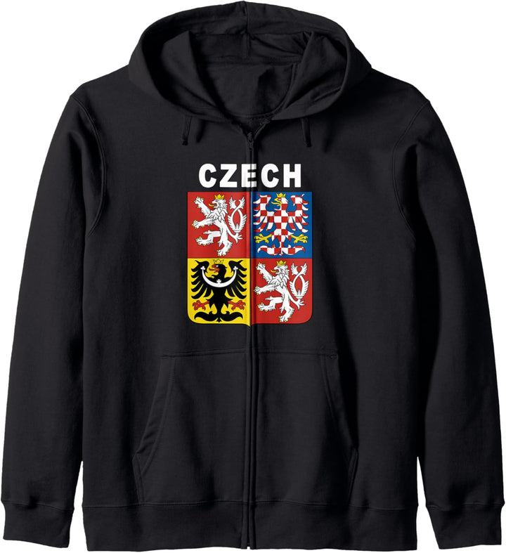 Czech Emblem National Coat of Arms Design Kapuzenjacke