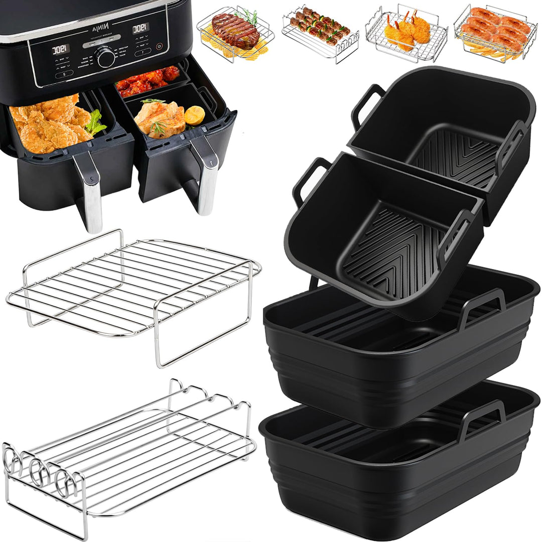 Heissluftfritteuse Zubehör - Airfryer Zubehör für Ninja Foodi Max Dual Zone AF400EU, AF300EU, AF400E