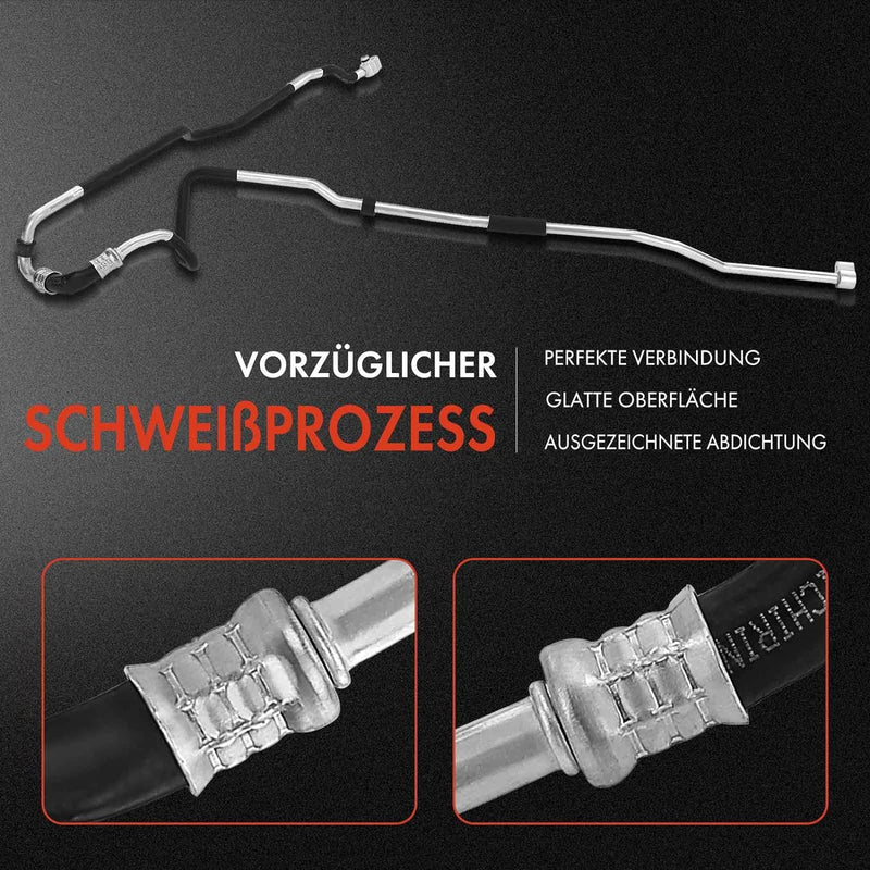 Frankberg Klimaleitung Klimaschlauch Druckleitung Kompatibel mit Q7 4LB 3.0L-5.9L 2006-2015 T.o.u.a.