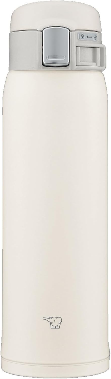 Zojirushi SM-SF48-WM Wasserflasche, Direkttrinken, One-Touch-Öffnung, Edelstahlbecher, 500 ml (480 m
