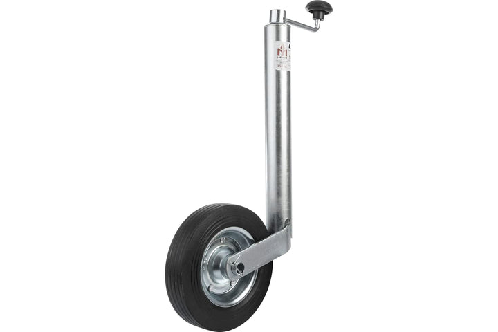UNITRAILER Stützrad 150 kg 48 mm für Pkw-Anhänger Wohnwagen Trailer Höhe 505–730 mm Auszug 225 mm Vo
