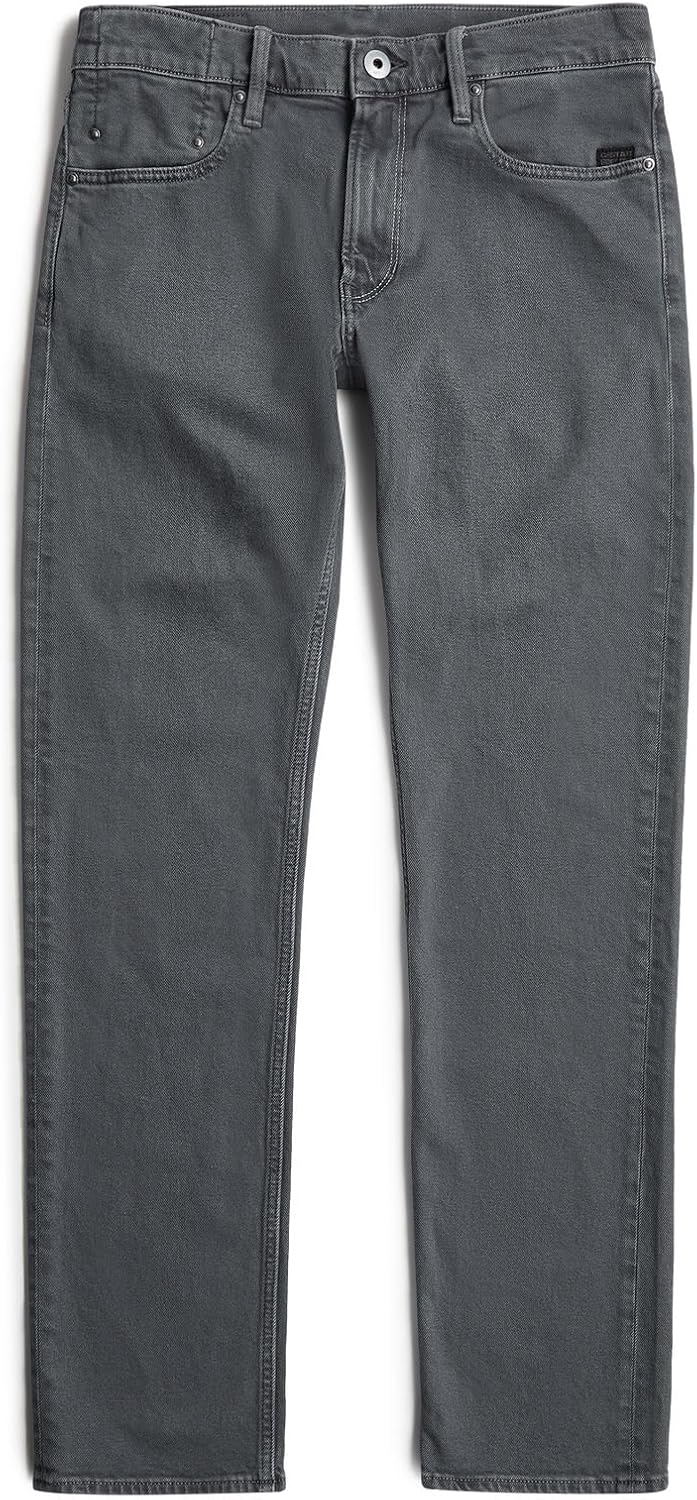 G-Star Raw Herren Jeans Mosa Straight Jeans 26W / 30L Mehrfarben (India Ink/Folkstone Gray Double Dy