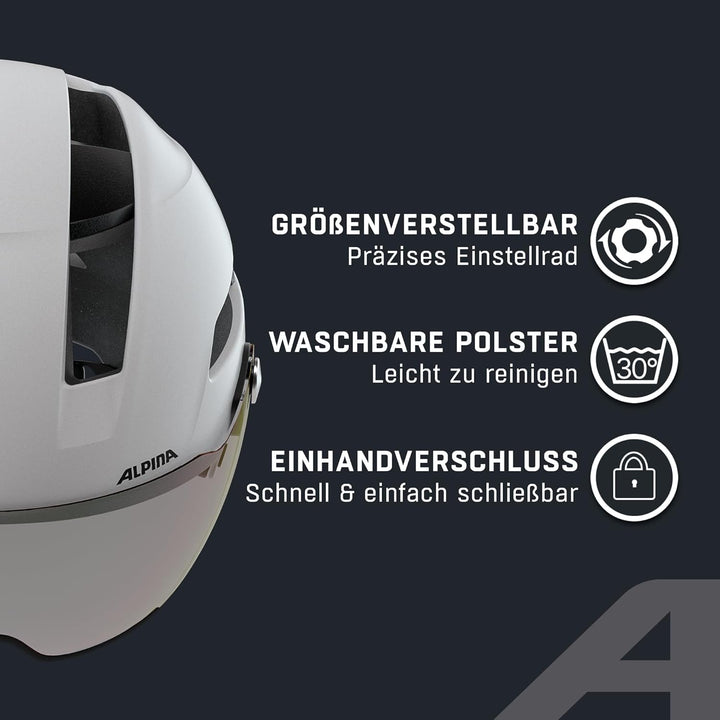 Alpina SOHO Visor V White MATT 52-56, 52-56