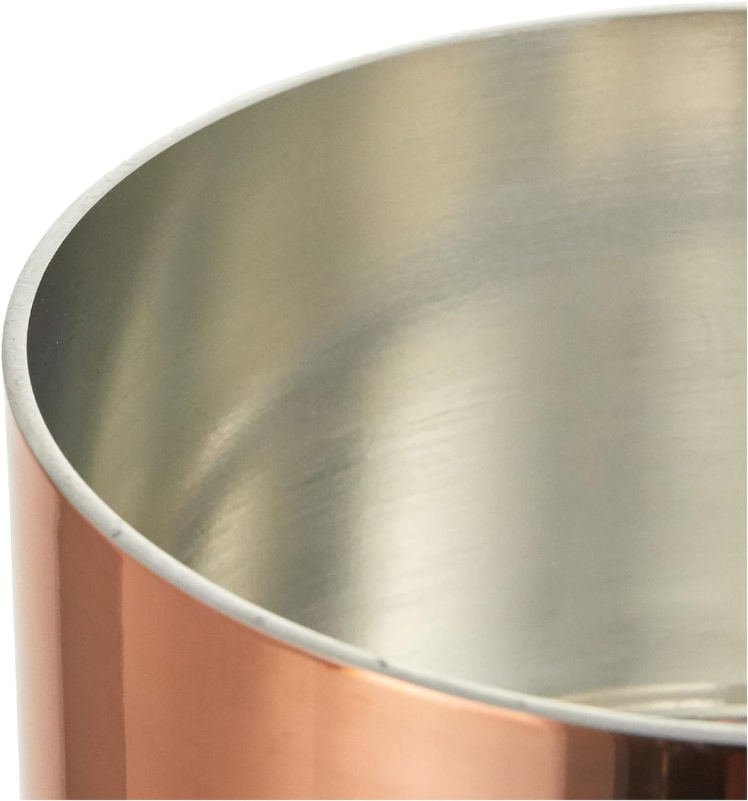 Pentole Agnelli ALCU105F12 Hochverzinkter Kupferauflauf mit 1 Griff, 12 cm, 12 cm