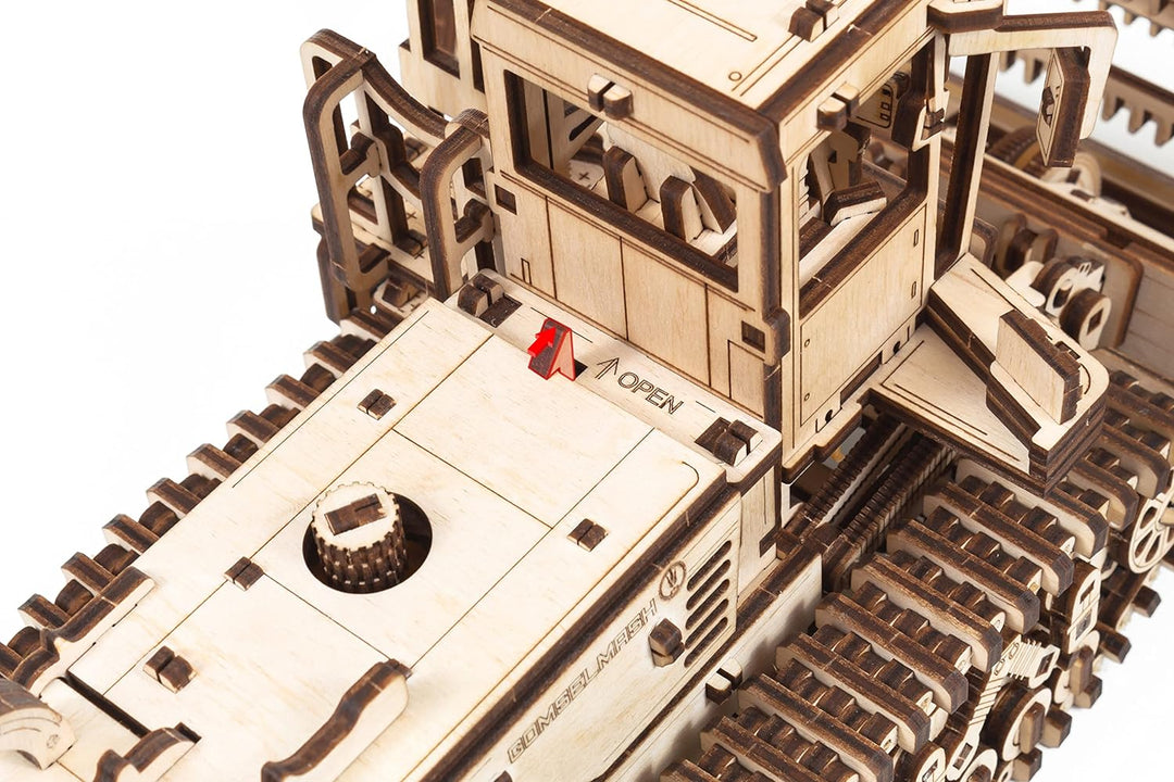 EWA Eco-Wood-Art - 3D-Holzpuzzle für Jugendliche und Erwachsene - MÄHER - DIY-Bausatz, Selbstmontage