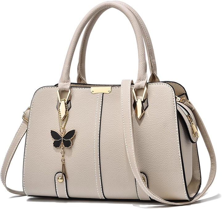 FANDARE Damen Handtasche Tote Beutel PU-Leder Umhängetaschen Schultertasche Wasserdicht Henkeltasche
