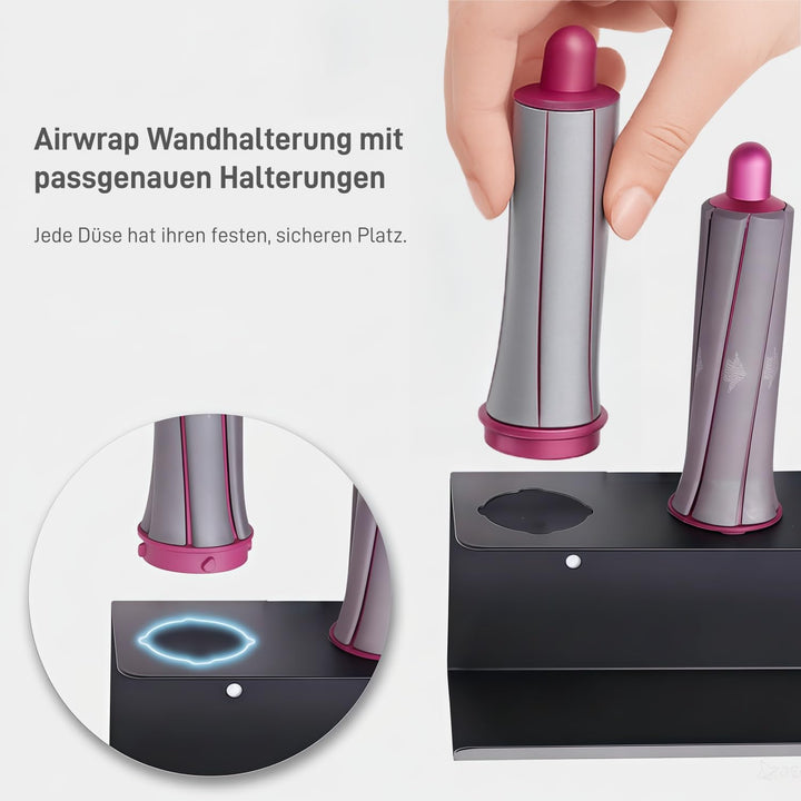 Dyson Airwrap Halterung, Aluminiumlegierung Gätteisen Halterung Ohne Bohren für Airwrap Zubehör, Dys