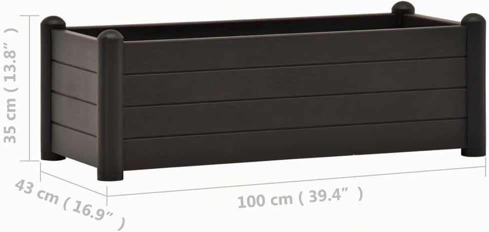 vidaXL Garten Hochbeet Blumenkasten Pflanzkasten Gemüsebeet Kräuterbeet Frühbeet Pflanzbeet Blumenkü