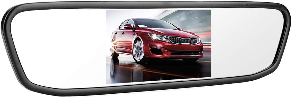 Auto-Rückspiegel-Monitor 4,3 Zoll HD-TFT-LCD 480x272 Pixel mit Dual-Videoeingang AV1/AV2 für Kfz und