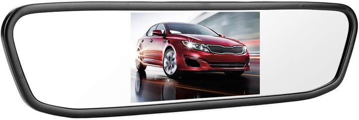 Auto-Rückspiegel-Monitor 4,3 Zoll HD-TFT-LCD 480x272 Pixel mit Dual-Videoeingang AV1/AV2 für Kfz und