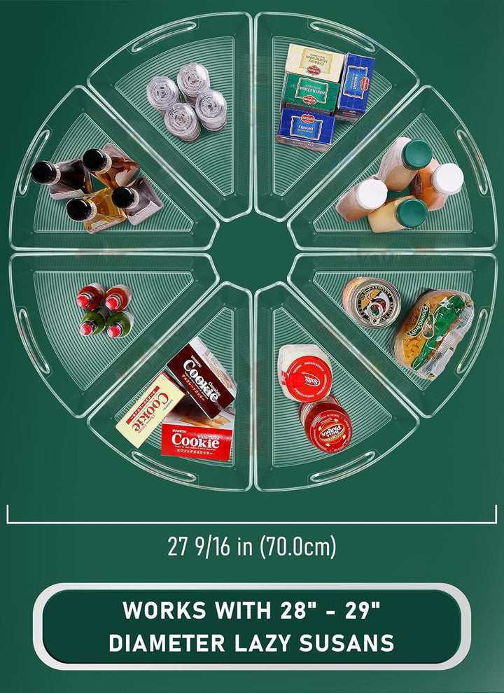 JEISSLIA Lazy Susan Schrank-Organizer-Behälter für 66 cm / 71,1 cm / 81,3 cm Durchmesser Ecken, Lazy