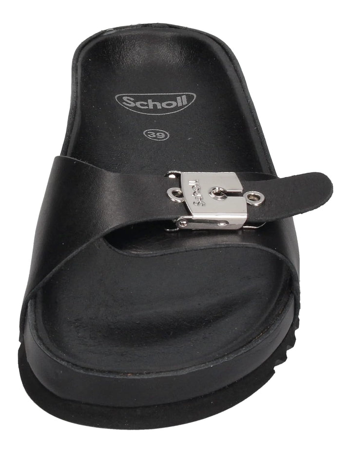Scholl Damenschuhe Pantoletten MEG - Black Black 38 EU Schwarz, 38 EU Schwarz
