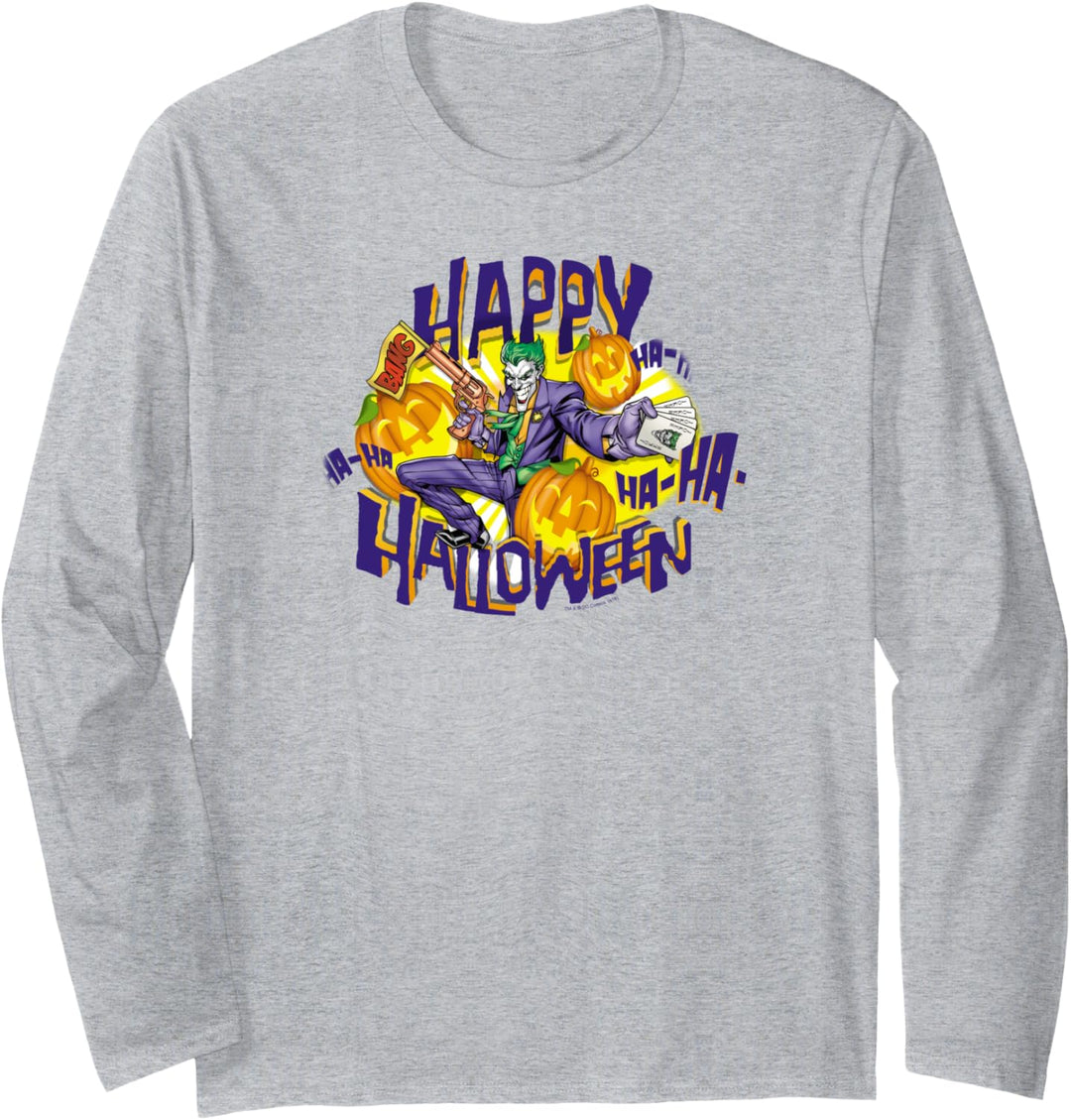 Batman the Joker Ha Ha Halloween Langarmshirt