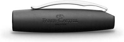 Faber-Castell 148522 - Füllfederhalter Basic Metall matt, Feder EF, silber silber matt Füller Feder