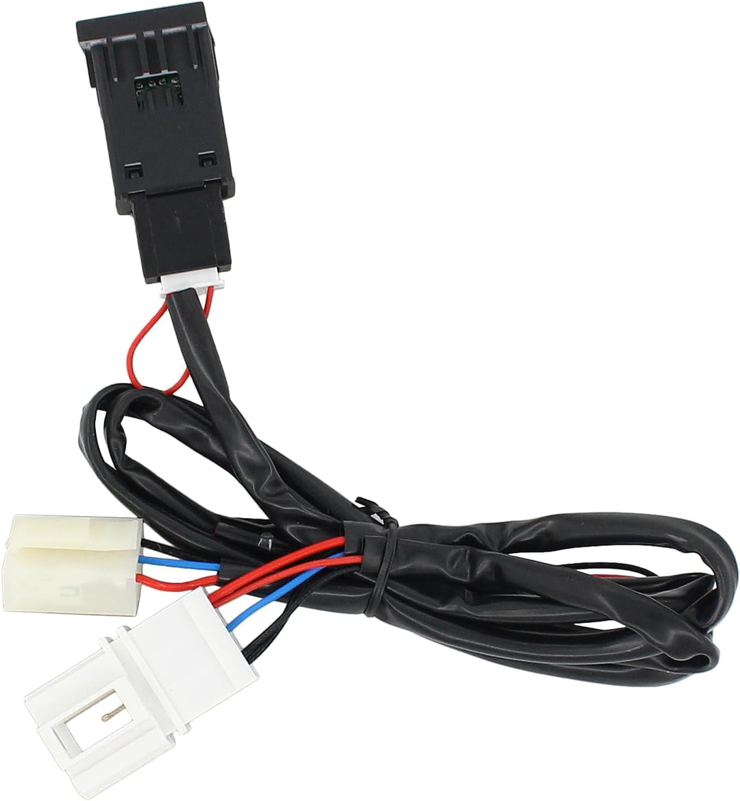 USB Ladegerät Buchse mit Kabelbaum Armaturenbrett Steckdose USB Ladesteckdose Einbaubuchse Schnellla