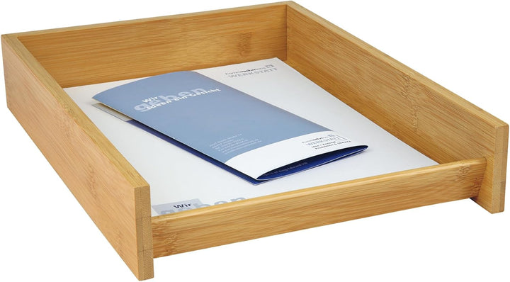 WEDO Klemmbrett DIN A4 aus Bambus, nachhaltiges Schreibbrett aus Holz, Clipboard für Büro und unterw