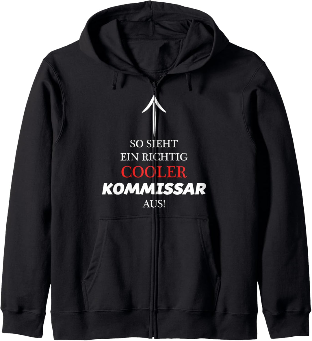 So Sieht Ein Richtig Cooler Kommissar Aus - Lustig Kapuzenjacke