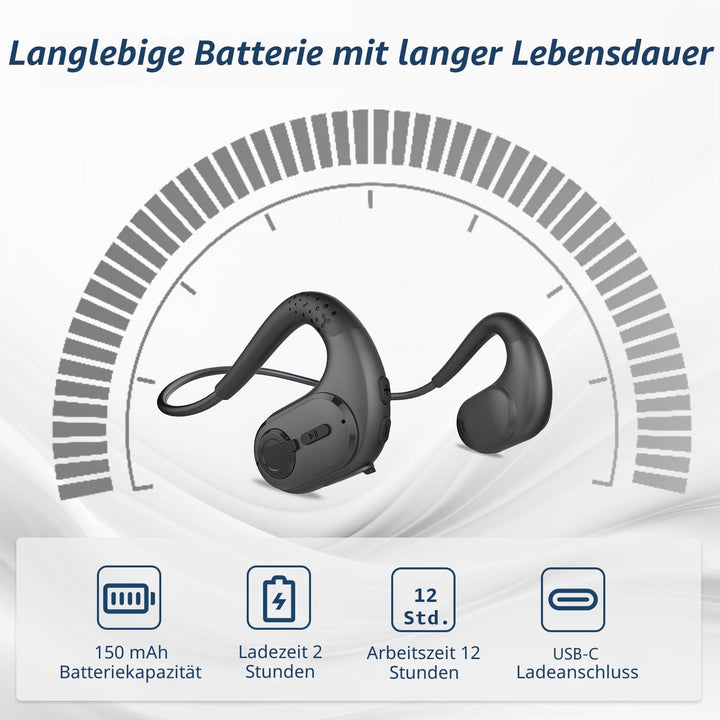BANIGIPA Bluetooth Headset mit abnehmbarem Mikrofon, Noise Cancelling Wireless Headset für Telefone