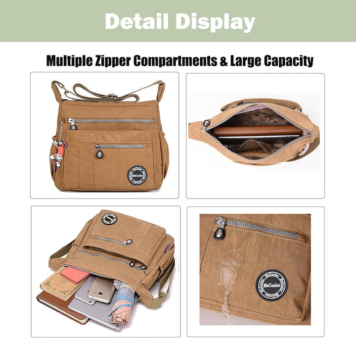 Foino Umhängetasche Damen Henkeltaschen Grosse Kapazität Schultertaschen Lässiges Reisetasche Tasche