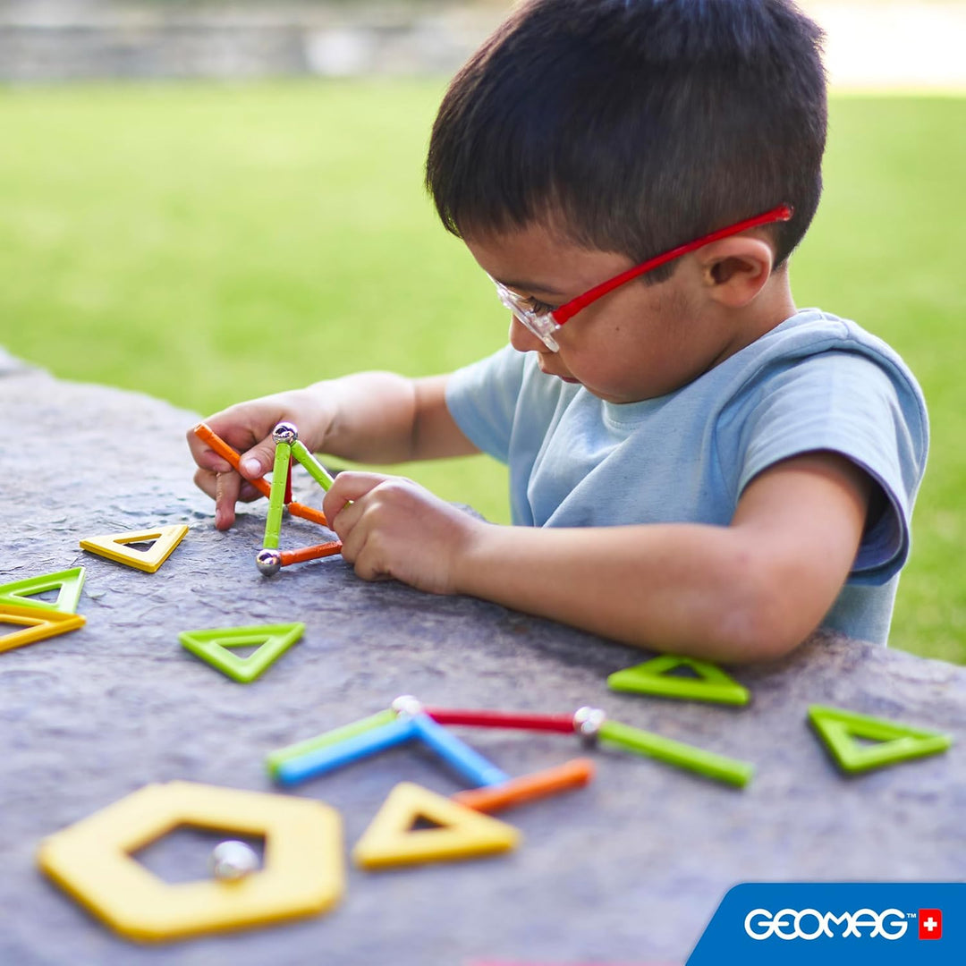 Geomag - Supercolor Magnetic Constructions for Kids, Magnetic Toy, Green Collection 100% Recycled Pl